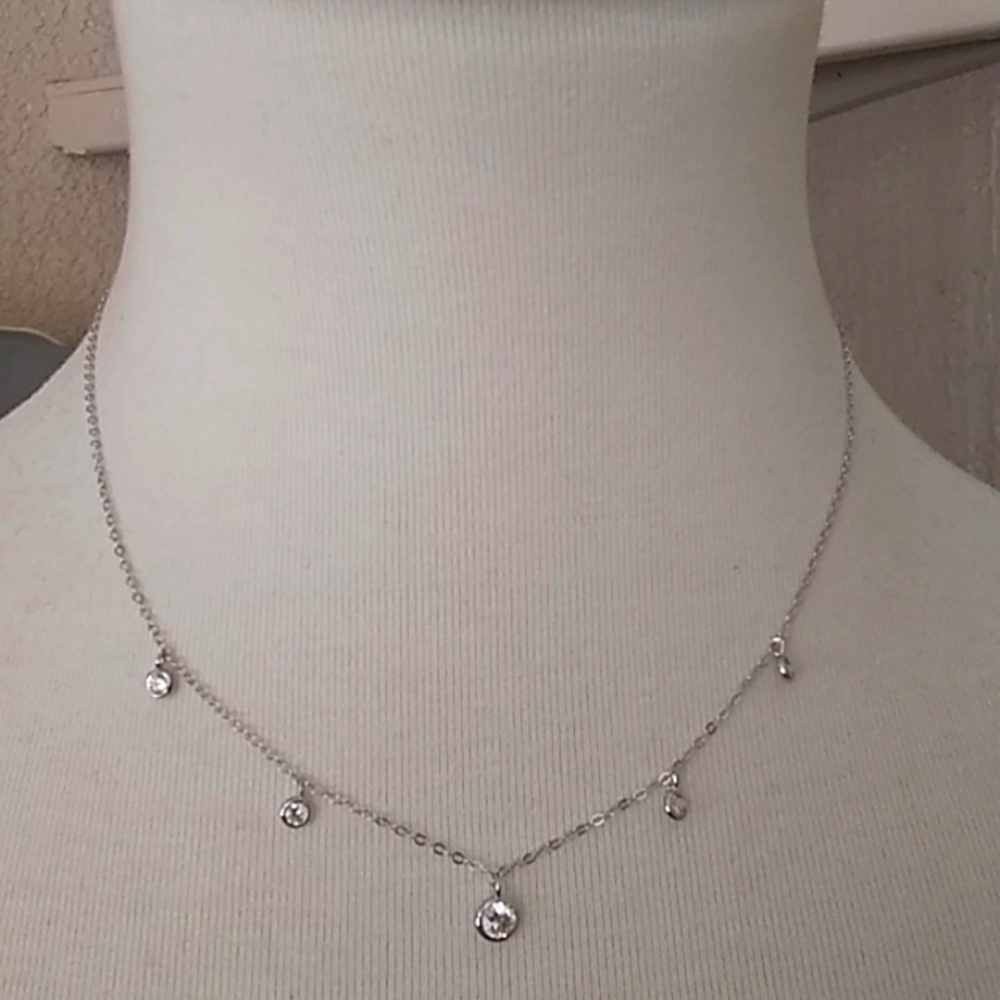 Sterling Forever Crystal Necklace